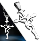 Stainless Steel Fancy Cross Necklace