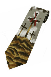 Three Crosses... Christ is Risen Necktie.
